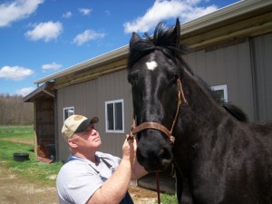 Duke and I in a coaching session