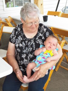 Litte Julianne with great gramma