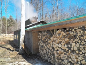 Steam floating on the wind